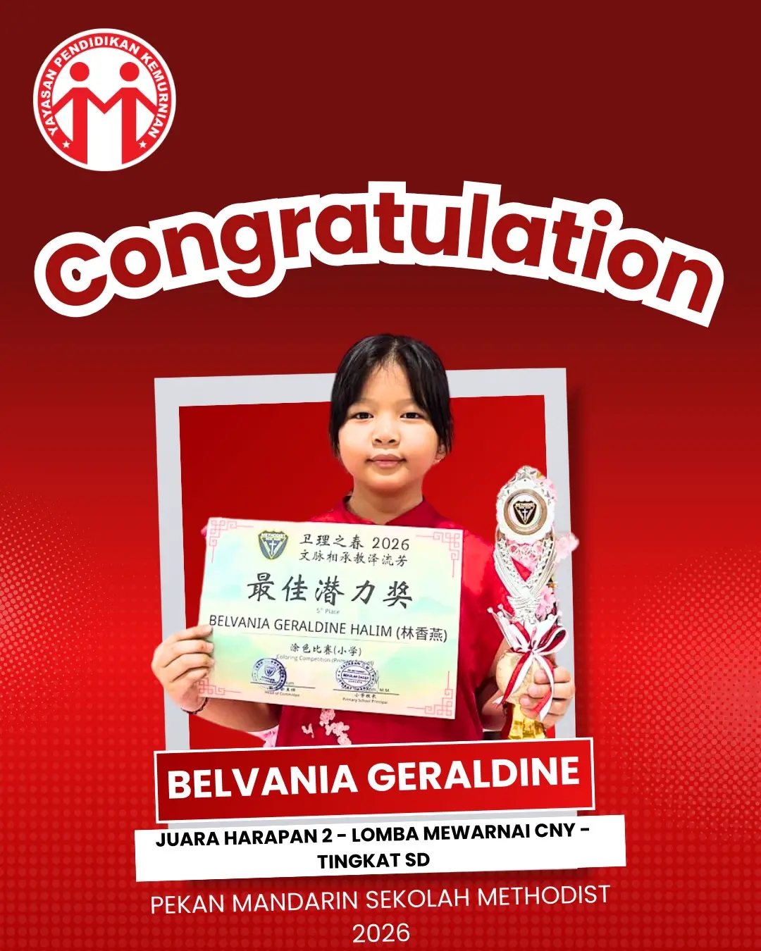 Juara Harapan 2 - Lomba Mewarnai CNY